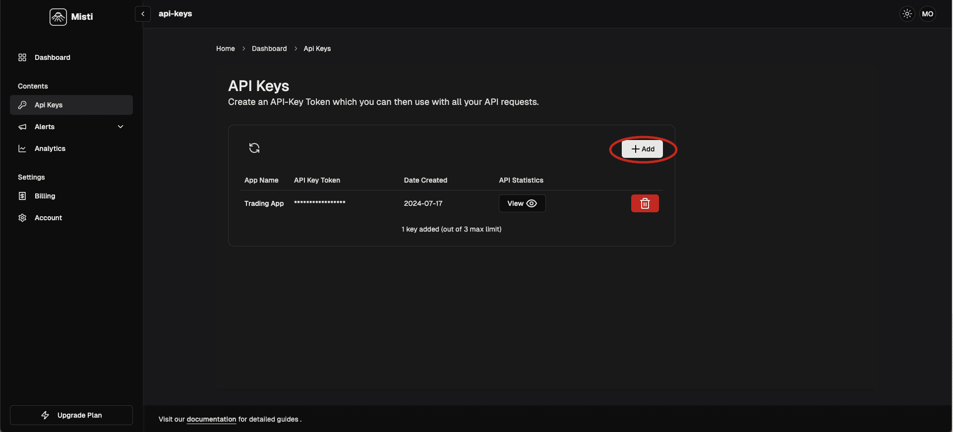 button add